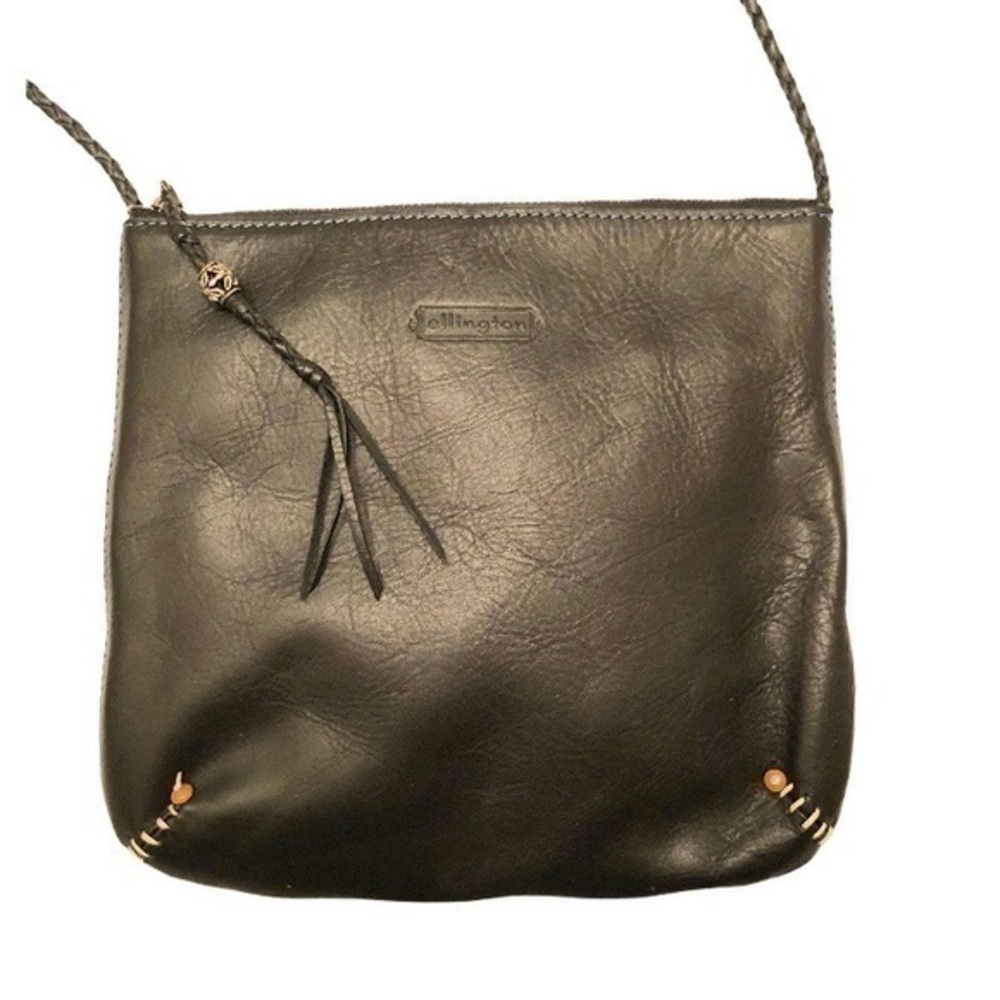 Ellington black leather crossbody bag